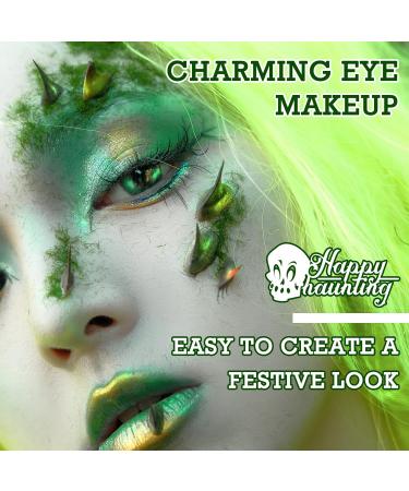 Green Glitter Eyeshadow Palette 9 Colors Matte Waterproof Eyeshadow Makeup Pallete Blendabale Long Lasting Highly Pigmented Shimmer Eye Shadow Palette Green Christmas Party Halloween Daily Makeup - Buy Online on GoSupps.com