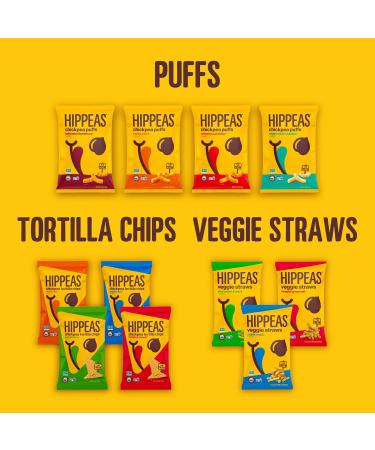 Hippeas Chickpea Tortilla Chips Rockin' Ranch 1oz (Pack of 18) - Vegan & Gluten-Free Plant Protein Snacks - Buy Online on GoSupps.com