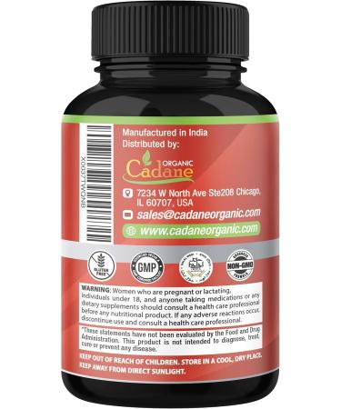 Organic Cadane Bromelain Extract Capsules with Quercetin Elderberry Ginger Echinacea Garlic Black Pepper - 60 Capsules - Buy Online on GoSupps.com