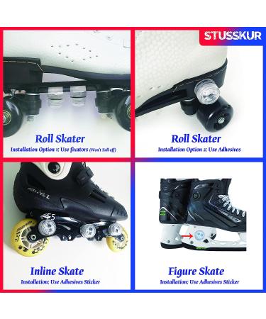 Roller Skate Lights Accessories - LED Illuminating underglow Tool for Quad, Inline, Figure Skates - Perfect Gift for Skaters - Buy Online on GoSupps.com