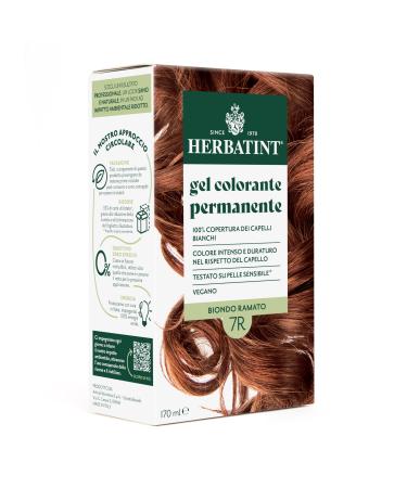 Herbatint Herbatint Permanent Hair Color Gel 7R Copper Blonde - 170 ml | Ammonia-Free 100% Gray Coverage | For Sensitive Skin with 8 Natural Organic Extracts