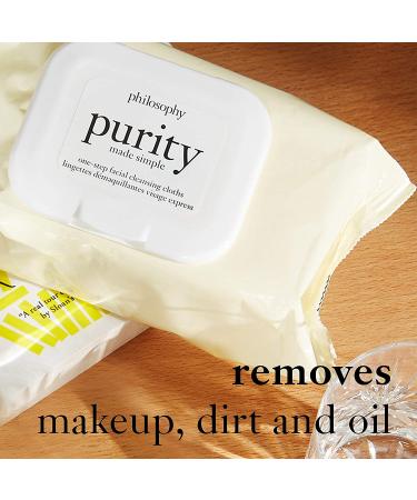 Philosophy Purity Made Simple Cleansing Cloths - 15 count - Buy Online on GoSupps.com