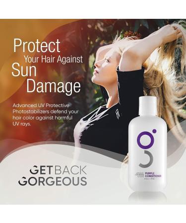 GBG Purple Conditioner for Blonde Hair | 3min Daily Restoration Mask | Neutralizes Brassy Tones | For Highlighted, Grey, or Blonde Hair | MIT & Paraben Free | 8oz - Buy Online on GoSupps.com