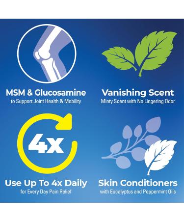 Stopain Pain Relief Clinical Spray 4oz Made in USA Maximum Performance Pain Relief with 10% Menthol plus Glucosamine for Muscle Aches Joint Pain and Arthritis - Buy Online on GoSupps.com