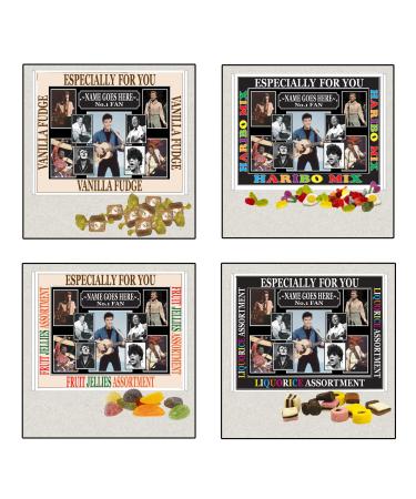 Rock & Roll Greats Celebrity Music Icon Personalised Boxed Sweets Gift Present Choice of Sweets