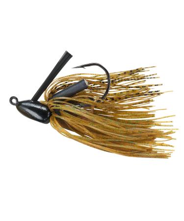 Booyah Boo Jig Bass Fishing Lure with Weed Guard Green Pumpkin Boo Jig (3/8 Oz)