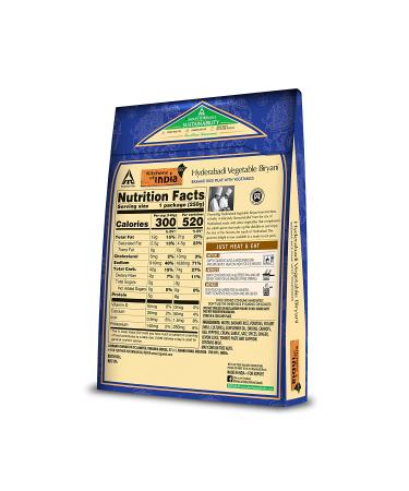 Kitchens of India Hyderabadi Vegetable Biryani 250g - Authentic Gourmet Ready to Eat Basmati Rice Pilaf with Vegetables - 8.8 OZ Pack of 1 - Buy Online on GoSupps.com