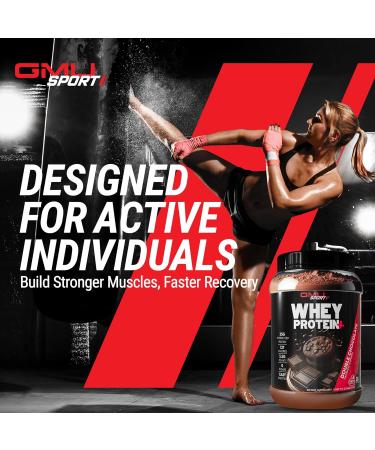 GMU SPORT - Whey Protein+ 28 Servings - No Filler Whey Protein Powder for Women and Men - Low-Calorie Sugar-Free Fast-Absorbing Protein Supplement for Muscle Growth & Recovery Double Chocolate - Buy Online on GoSupps.com