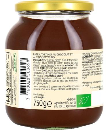 Jardin BiO tic Chocolate Hazelnut Spread 750 g - Buy Online on GoSupps.com