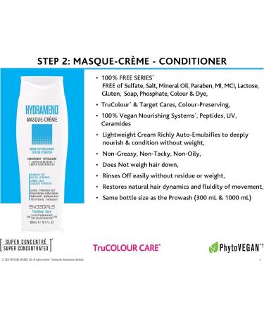 SNOBGIRLS HYDRAMEND Vegan Conditioner for Dry Damaged Hair Intense Hydration & Repair Conditioner for dry hair Super Concentrated Moisturizing conditioner for Damaged Dry Brittle Porous Hair Masque-Creme Salon hair care - Buy Online on GoSupps.com