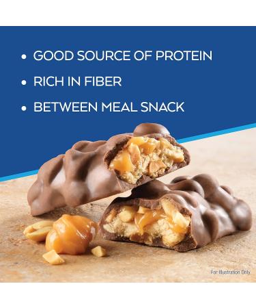 Atkins Caramel Chocolate Nut Roll Snack Bar, Protein Snack , 7g Protein, 2g Sugar, High Fiber Snack, 16 Count Caramel Chocolate Nut Roll 16 Count (Pack of 1) - Buy Online on GoSupps.com