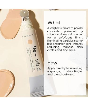 HALEYS Re-wind Blurring Concealer (Light/Medium - Warm) - Brighten, Reduce Redness, Longwear, Vegan & Cruelty Free - Buy Now! - Buy Online on GoSupps.com