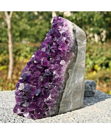Natural Amethyst geode Quartz Cluster Crystal Specimen Reiki Stone kaixun (Size : 400g) - Buy Online on GoSupps.com