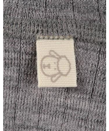 DILLING Baby Merino Ribbed Leggings - Organic Wool Underwear 62 Grey Melange - Buy Online on GoSupps.com
