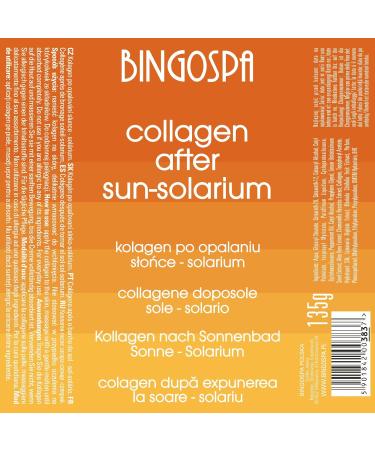 After Sun Collagen Serum with Vitamin E & Aloe Vera - Soothes & Repairs Skin Post Sunbathing | BINGOSPA 135g - Buy Online on GoSupps.com