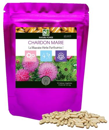NAKURU | Milk Thistle | Power Range | Made in France | “The Purifying Weed!” | (90 Capsules of 390 mg / Net Weight: 35g)