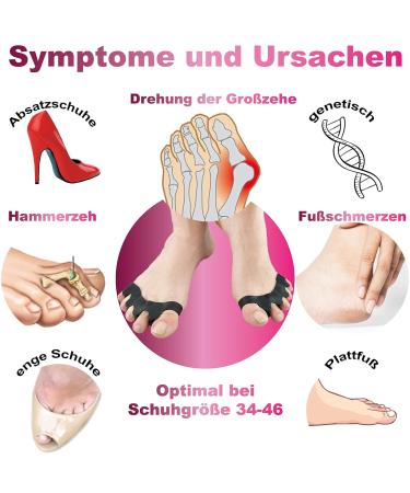 Valgofit Toe Spreader for Hallux Valgus - Silicone Toe Separator Set (4 Pieces) for Men & Women - Soft Chemical-Free Correction with Free Training Band & eBook - Buy Online on GoSupps.com