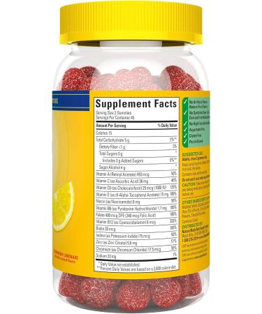 Nature Made Zero Sugar Multivitamin Gummies Mens & Womens Multivitamins Daily Nutritional Support Vitamin and Mineral Supplement Aspartame Free 90 Gummies 45 Day Supply - Buy Online on GoSupps.com