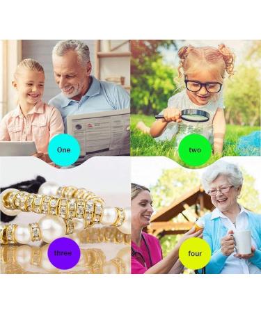 Portable Magnifier Hd Portable Magnifier Folding Gold Plated Case + Optical Glass + Abs Case Handheld Magnifier for Maps Tasks Survey Reading 10X Rea Full of Stars - Buy Online on GoSupps.com