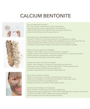 100% Naturally Calcium Bentonite Clay - Fine Line Apothecary 454g - Cosmetic Quality Facial Cleanser Blackhead Remover & Pore Minimizer Mask - Super Fine High Purity pH 6 - Buy Online on GoSupps.com