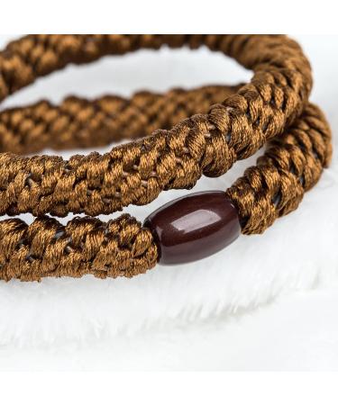 GYGYL Hair Ties for Women & Girls - No Damage Elastic Ponytail Holders for Thick Hair | 8 Pack Brown - Buy Online on GoSupps.com