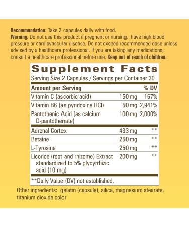 Nature's Way Fatigued to Fantastic! Adrenal Stress End â€“ 60 Capsules for Energy & Wellness - Buy Online on GoSupps.com