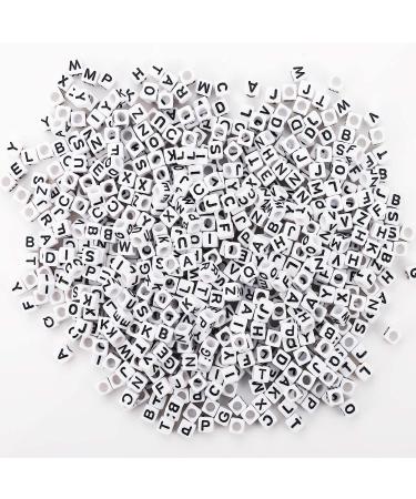 700PCS White Letter Beads - Alphabet Beads for DIY Jewelry Making (6mm) - Buy Online on GoSupps.com
