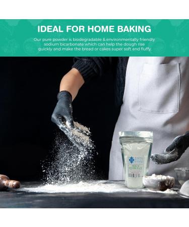 Baking Beauty and Beyond Professional Bakers Quality Sodium Bicarbonate Powder - Gluten Free Natural and Pure Baking Powder for Cooking Baking Snacks and More 200gm - Buy Online on GoSupps.com