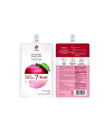 JELLY B Drinkable Konjac Jelly (10 Packs of 150ml) - Healthy and Natural Weight Loss Diet Supplement Foods  0 Gram Sugar  Low Calorie  Only 6 kcal Each Packets  (Apple) - Buy Online on GoSupps.com