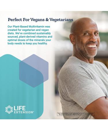 Life Extension Plant-Based Multivitamin - 90 Vegetarian Capsules for Optimal Health - Buy Online on GoSupps.com