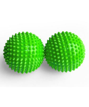 2x DBT skills hedgehog ball |Magnetic high stress acupressure ball |For stress relief or massage |against tension and for more mobility and concentration (green matt) green matt 47 mm