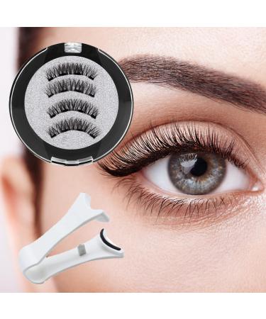 5-Piece Set Magnetic Eyelashes Magnetic Lashes With Applicator Reusable Magnetic Eyelashes 3d Effect Waterproof False/Fake Eyelashes Full Strip For Women Ladies Girls Make Up Makeup Cosmetic