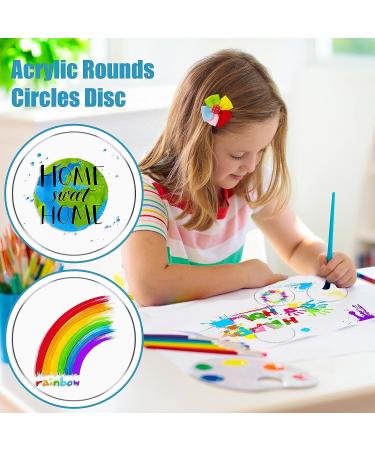 24 Pieces 1.5 Inch Transparent Acrylic Circle Discs for Painting & Crafts - Buy Online on GoSupps.com