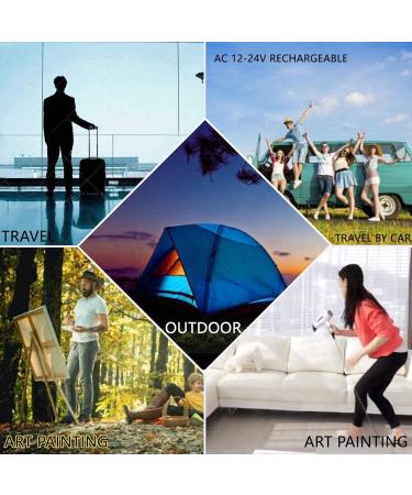 Cordless Hair Dryer Portable Wireless Hair Dryer Hot & Cold Air Rechargeable Blow Dryer w/Diffuser for Blowing Hair Painting Drying - Buy Online on GoSupps.com