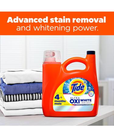 Tide Plus Ultra OXI White and Bright Liquid Laundry Detergent Advanced Stain Removal and Whitening Power 3.9 L 94 Loads 3.9 l (Pack of 1) - Buy Online on GoSupps.com