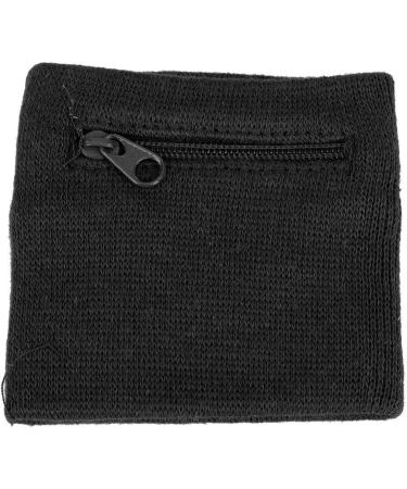 Unisex Zipper Bracelet for Storage | Black Sport Wrist Wallet for Fitness & Running | Coin & Key Pocket - Buy Online on GoSupps.com