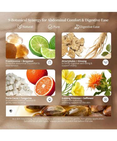 Nourish Digestion Relief Essential Oil Blend Frankincense Bergamot & Panax Ginseng for Abdominal Ease Bloating Relief & Digestive Support 30ml Natural Skin-Safe (1.01 Fl Oz (Pack of 1)) - Buy Online on GoSupps.com