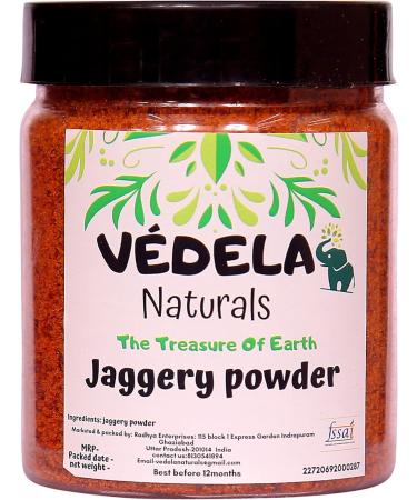 V DELA Naturals Jaggery Powder 300gm Pure Natural For Tea Coffee Milk | Jaggery | Gud | Shakkar | No Added Sulphur Color Preservatives Chemical | Iron & Protein Rich | 300grm /8 oz - Buy Online on GoSupps.com
