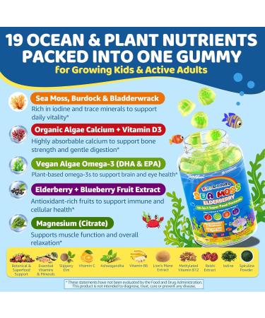 Calcium Citrate Gummies & Sea Moss Gummies for Kids & Adults - Buy Online on GoSupps.com