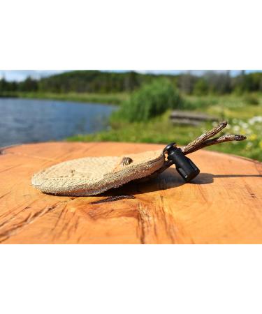 Standing Wolf Moose Leather Archery Finger Tab | Traditional Style Finger Protector (3 Under TAN) | Handmade for Hunting & Target Practice - Buy Online on GoSupps.com