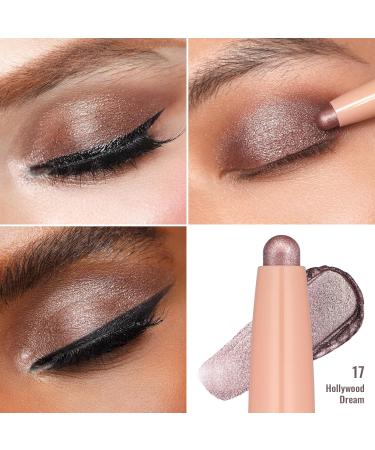 Oulac Fard a Paupiere en Stick Taupe | Crayon paupi res Pivotant 12 Heures de Longue Dur e | Haut Pigment Super tanche | Finition M tallique | Vegan | 3.8g (17) Hollywood Dream 17 Hollywood Dream - Buy Online on GoSupps.com