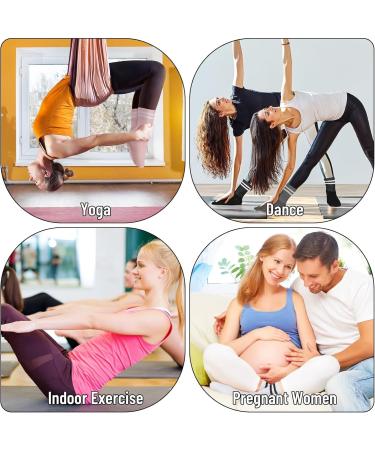 Apricitie Non-Slip Yoga Socks for Women - Anti-Slip Pilates & Sports Grip Socks Size 35-42 - Buy Online on GoSupps.com