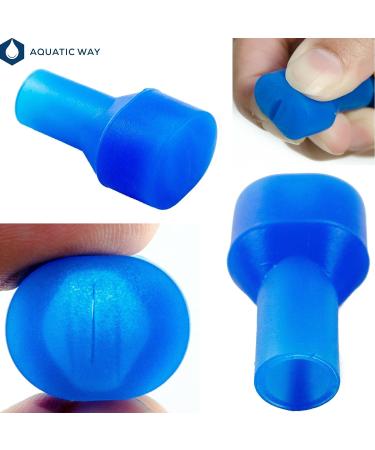 4-Pack Aquatic Way Bite Valve Replacement Mouthpieces w/Shutoff Valve - Blue - Buy Online on GoSupps.com