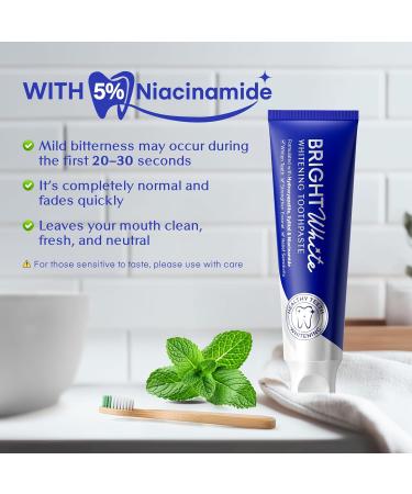 PearlSmile Hydroxyapatite Niacinamide Whitening Toothpaste 5% Niacinamide + 10% Nano-Hydroxyapatite (nHAp) Strengthens Enamel & Remineralizes Fluoride-Free 4.2oz (Pack of 1) 4.2 Ounce (Pack of 1) - Buy Online on GoSupps.com