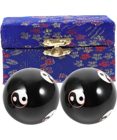 Gatuida 8 STK Metal Massage Globe Stress Balls - Premium Baoding Balls for Stress Relief & Yoga - Hand-Rolling Massage Device - Buy Online on GoSupps.com