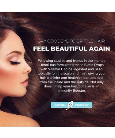 Biotin Liquid with Hair Vitamins for Hair, Skin, Nails, and Immunity Support - Buy Online on GoSupps.com