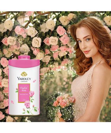 Yardley London Floral Talcum Powder long lasting fragrance sweat free all day pleasant smell 250gm x2 (English Rose Imperial Sandalwood) - Buy Online on GoSupps.com
