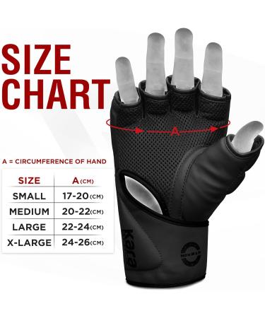 RDX Professional MMA Gloves - Black Leather Training & Sparring Gear for Kickboxing Muay Thai & Martial Arts | XL Size - Buy Online on GoSupps.com