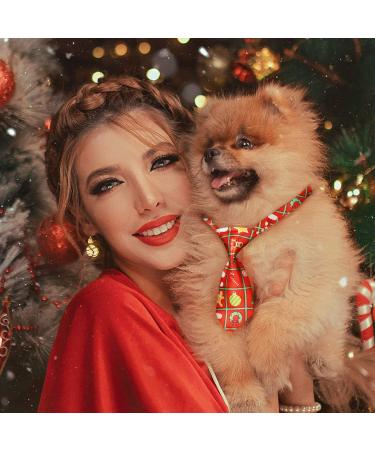 Segarty Dog Neck Ties 30 PCS - Adjustable Collar, Double Layered Bow Ties for Small Dogs & Cats - Bulk Grooming Bows for Holiday, Wedding, Photography - Christmas Theme Patterns - Buy Online on GoSupps.com