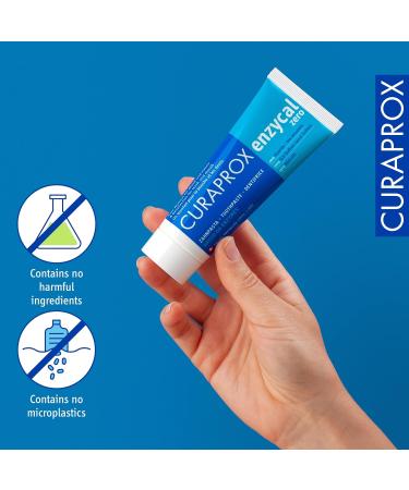 Buy Curaprox CS 5460 Ultra Soft Toothbrush & Enzycal Zero Fluoride Toothpaste 75ml - SLS & Menthol Free for Healthier Teeth - Buy Online on GoSupps.com